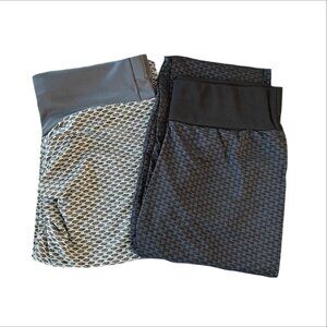 New in Bag 2 Pair Womens Booty Scrunch Leggings - Sz. XXL